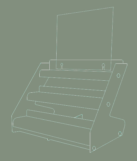 Espositore plexiglass farmacia - Ludovic