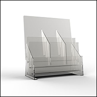 Porta depliant plexiglass